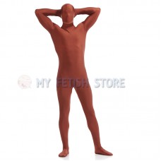 Full Body brownish red Lycra Spandex Bodysuit Solid Color Zentai suit Halloween Fancy Dress Costume Full Body brownish red Lycra Spandex Bodysuit Solid Color Zentai suit Halloween Fancy Dress Costume